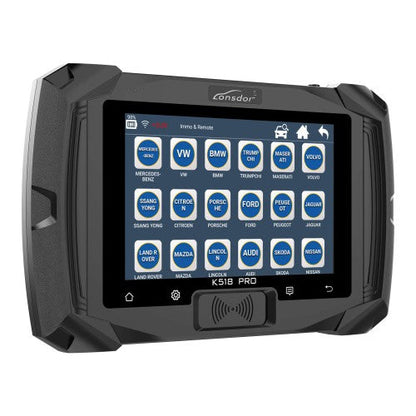 Lonsdor K518 PRO Full Version All In One Key Programmer with 2pcs LT20, Toyota FP30 Cable, Nissan 40 BCM Cable JCD JLR and ADP Adapter